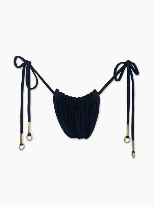 The Anita Ruffle Edge Bottom - Carbon